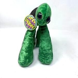 Limbo Legs Vintage 2000 Tina Turtle Green Plush Velvet Jakks Pacific w/ tag